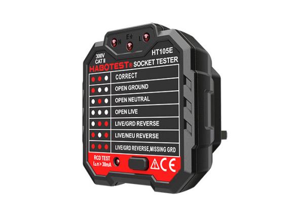 Electrical UK Plug Socket Tester 48V - 250V Circuit Breaker Finders Voltage