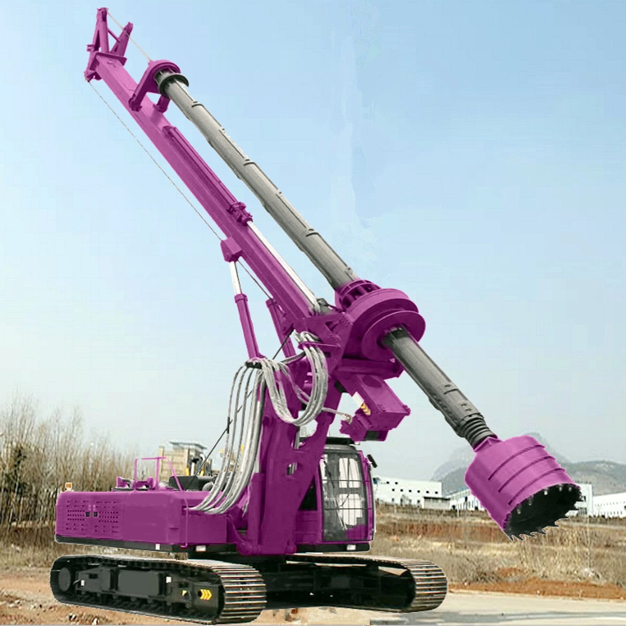 Rotary Borehole Drilling Rig Equipment Hydraulic Portable Rotary Drilling Rig Machine