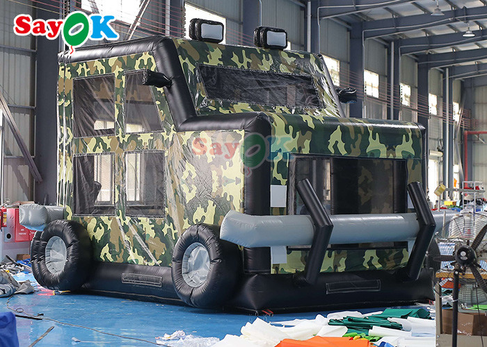 Funny Cars Wonderful Inflatable Bounce Castle With Ball Pit Pool Fire Retardant