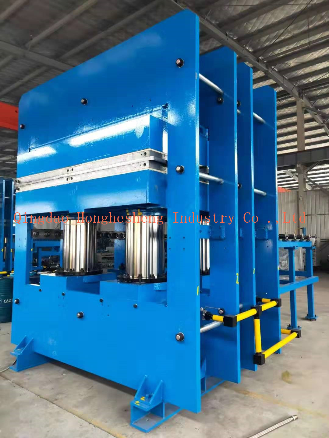 Full Auto Rubber Flooring Mat Making Machine / Non-Slip Mat Vulcanizing Press