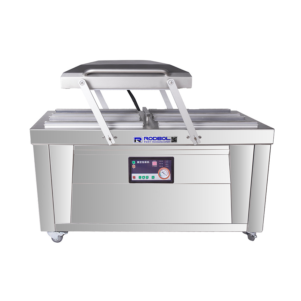 Double Chamber Vacuum Packing Machine Commercial Sealing Machine PLC Control