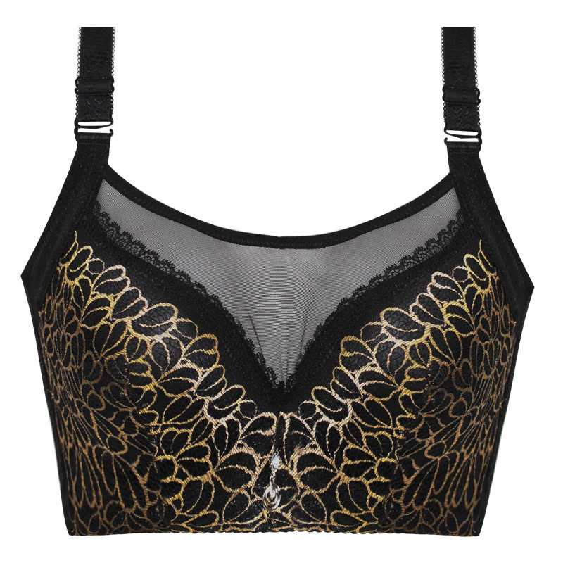 Adjustable Seamless Triangle Bralette , Breathable No Steel Ring Plus Size Triangle Bralette