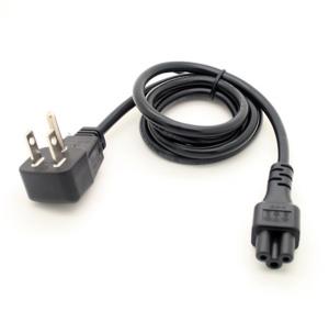 China 1m Flat Plug Power cord, Nema 5-15P flat Plug to C5 power cable on sale