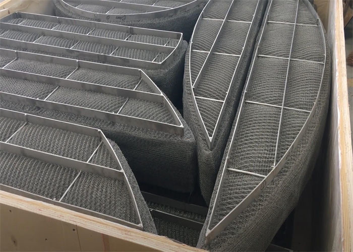 OEM 1000mm 316SS Mesh Pad Demister For Air Liquid Filter System Anti Acid