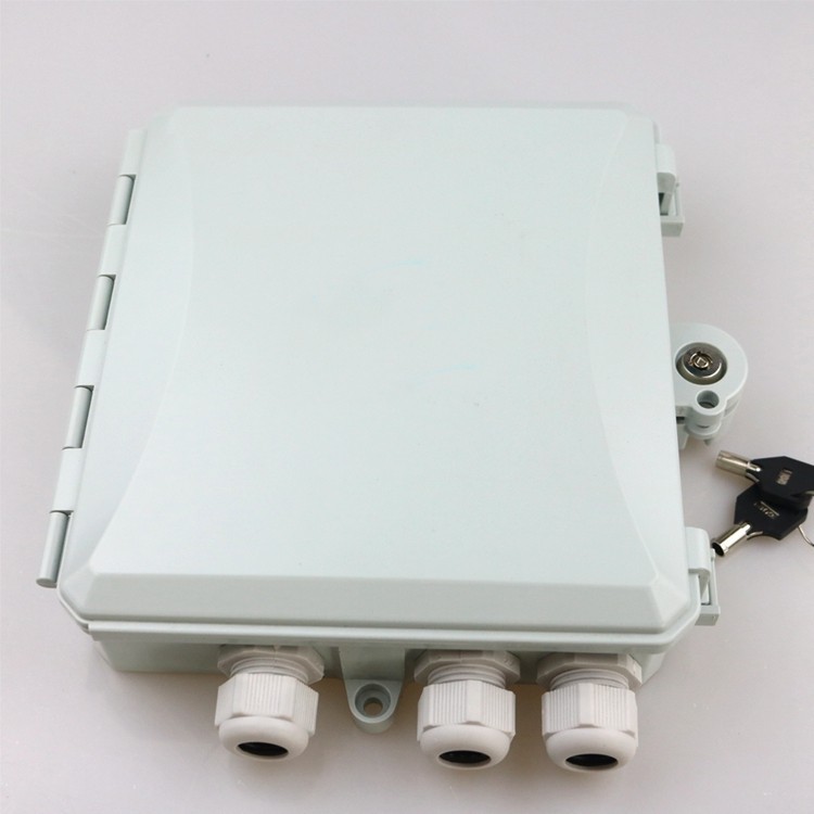 FTTH Wall Mount Outdoor Fiber Termination Box ABS Material