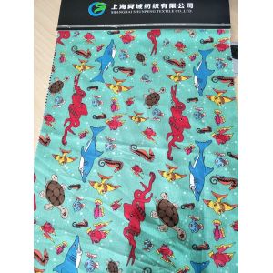 240t Microfiber Sublimation Printed Fabric 120gsm Peached Twill