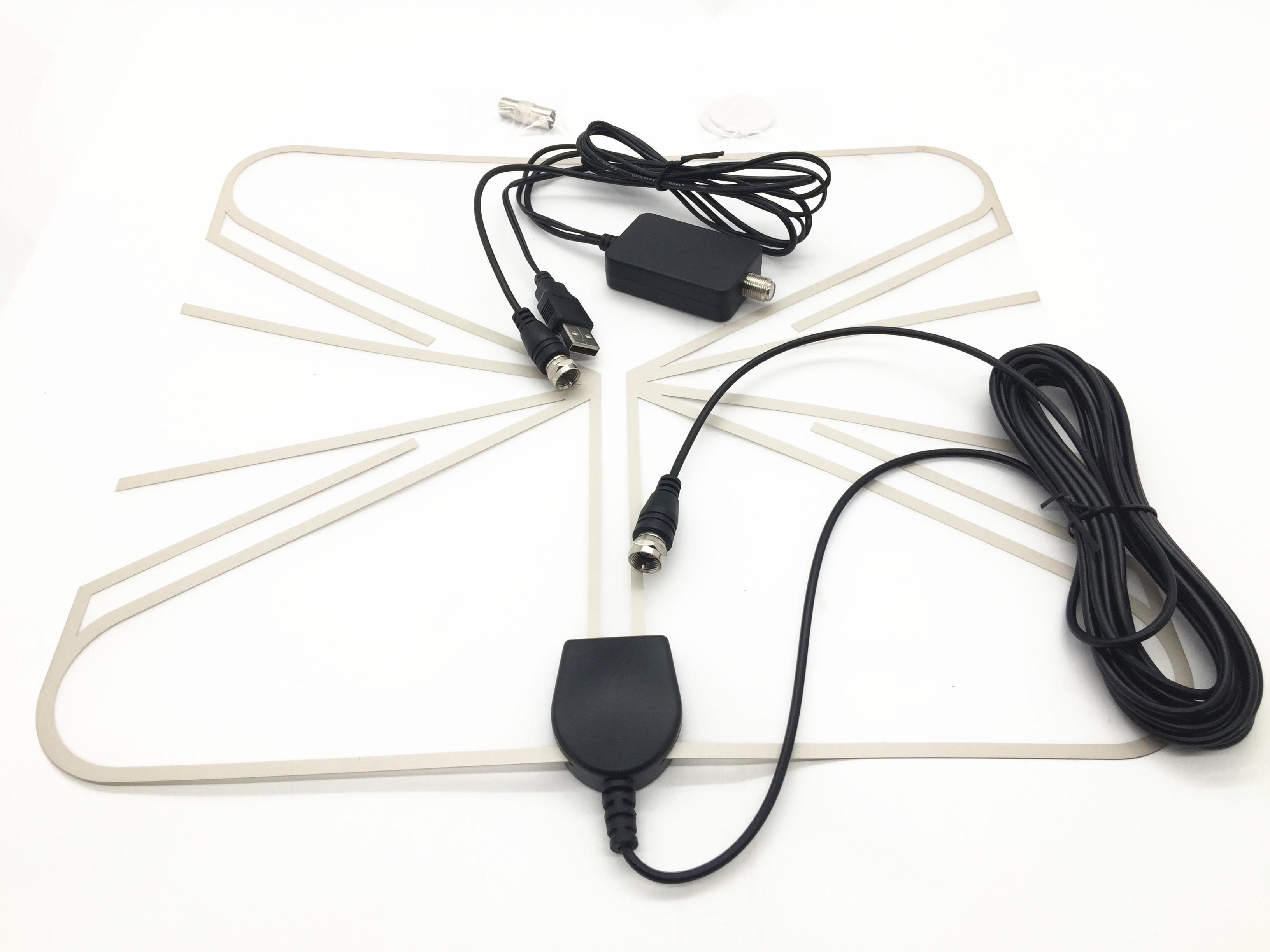 China HD Digital TV Antenna 50 Miles Range Detachable Amplifier Signal Booster on sale