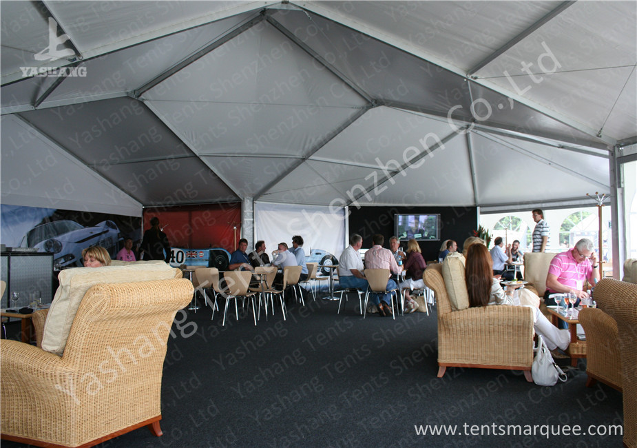 Transparent Soft Window Combined Shape Aluminum Framed Outdoor Party Tent