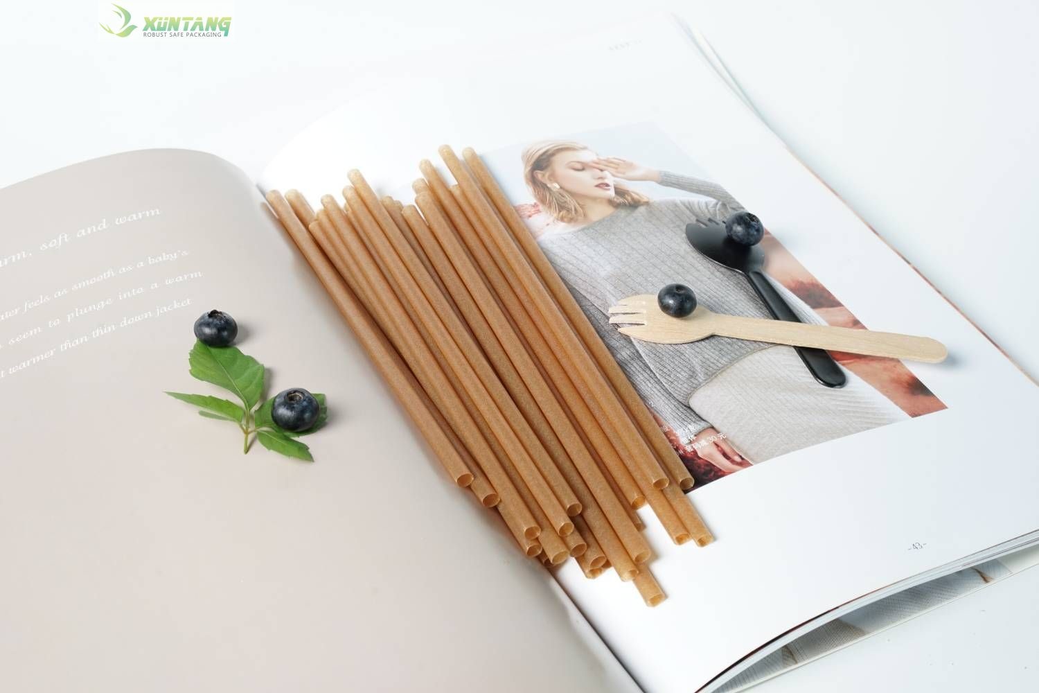 Customized Biodegradable PLA Bendy Straws For Cafe Shop