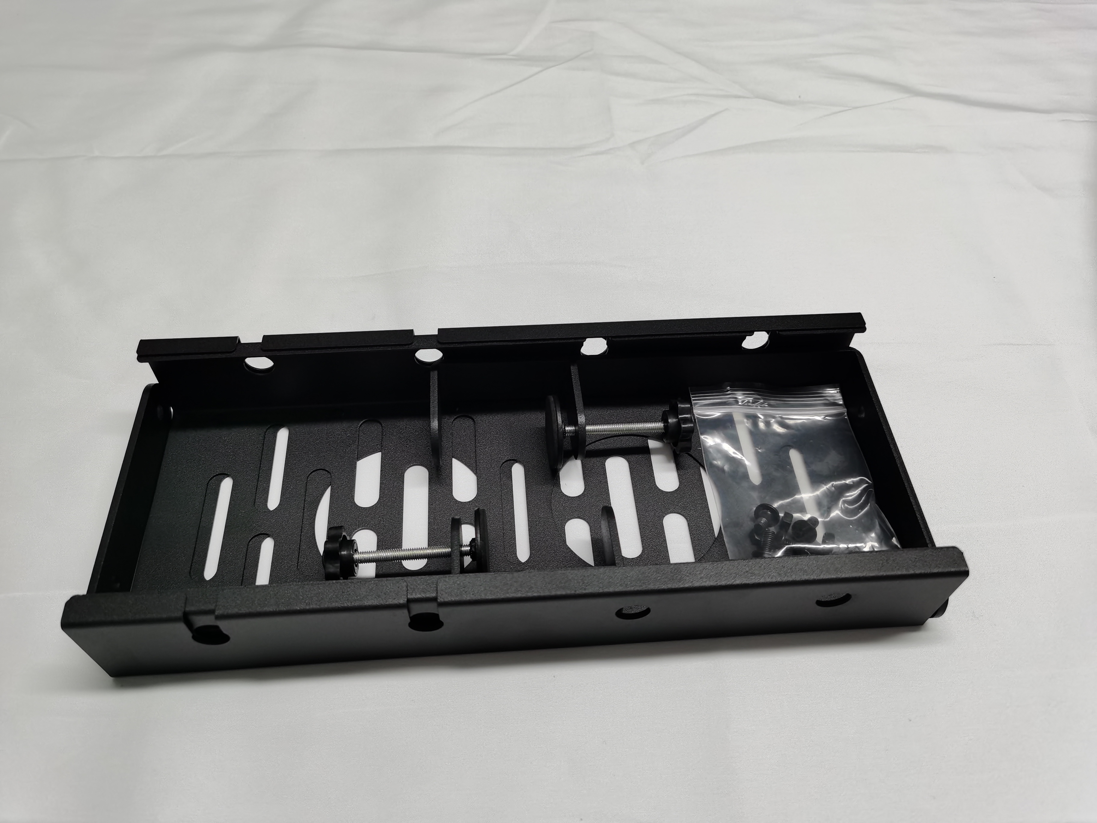 9 Wire Steel Cable Management Tray Under Desk Sturdy Carbon Steel Desk Cable Organizer