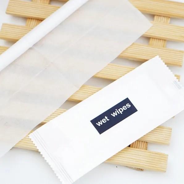 KILINE Individual Pack Cotton Wipe Pure Water For Travel Restaurant Hotel Custom