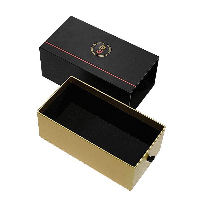 Gold Foil Printing Rectangle Magnetic Gift Box Packaging with Foam Insert and Envelope