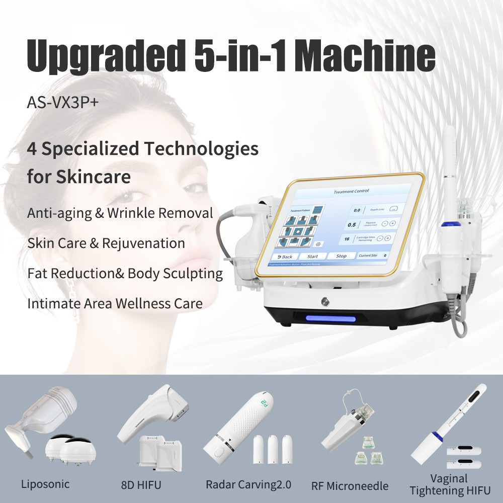 Upgraded HIFU Body Slimming Machine AS-VX3P With 15 Inch Color Touch Screen