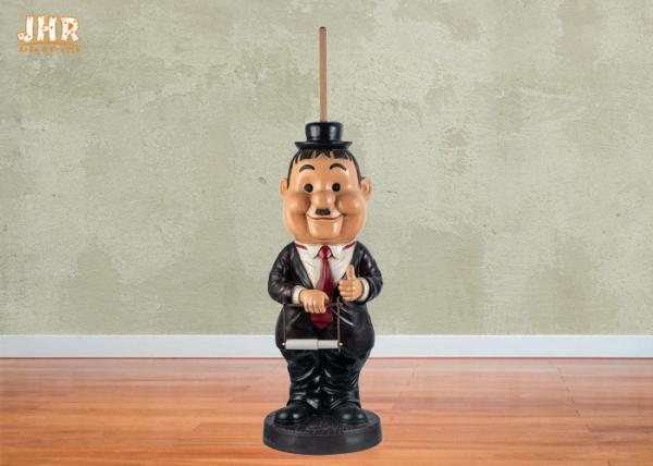 76cm Height Resin Butler Toilet Paper Holder Polyresin Man Sculpture Restaurant