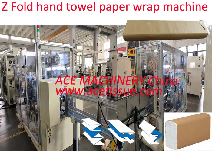 Paper Towel Packaging Machine with paper sleeve wrap