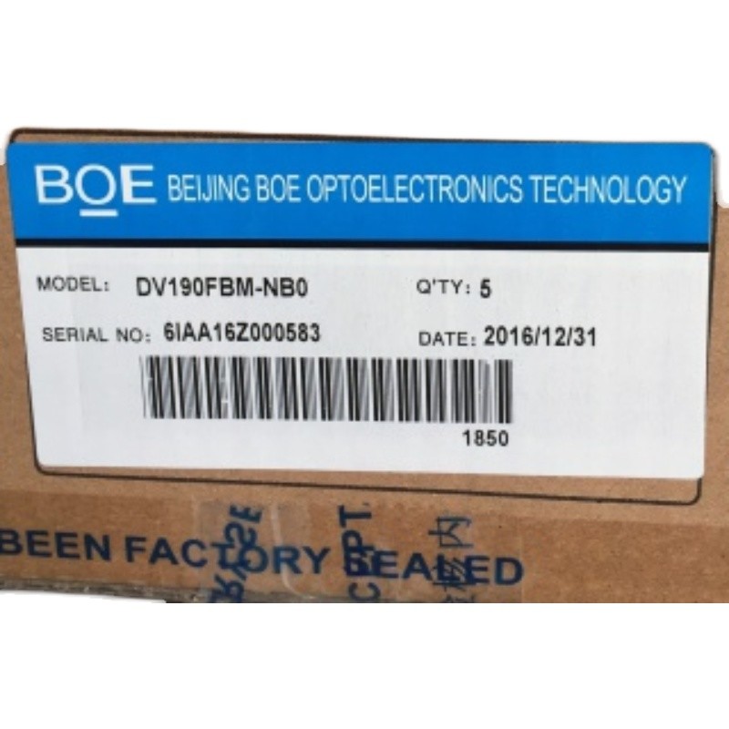 DV190FBM-NB0 BOE 19.1" (1/3 cut of 21.5") 1920(RGB)×360 300 cd/m² INDUSTRIAL LCD DISPLAY