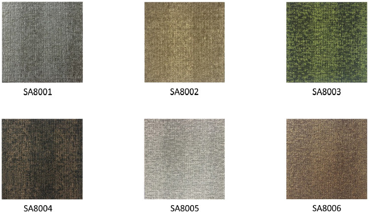 Commercial Nylon Carpet Tiles Wear Warranties Nylon Surface With PVC Backing