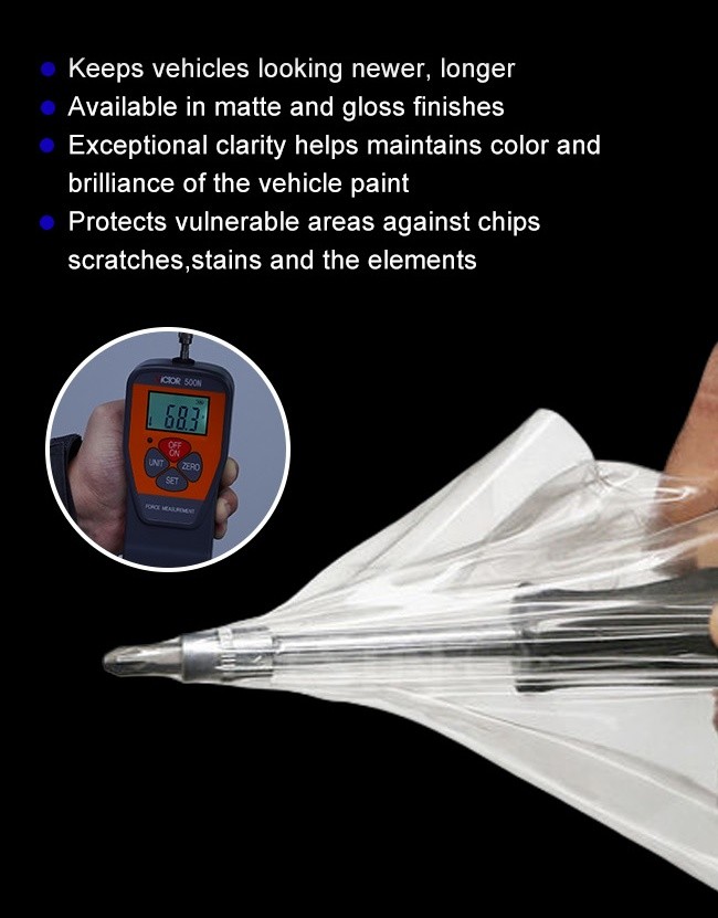 7.5 Mil Matte Clear TPU PPF Self Healing Installation Friendly Car Film