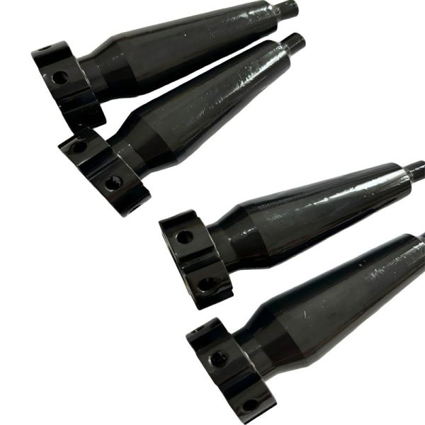 Quality Custom Precision CNC Turning Parts with Steel Material and Blackened Surface Treatment for sale