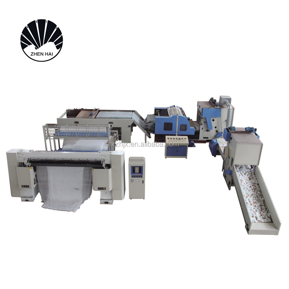 Soft Padding Multi Needle Quilt Production Line programmable quilting machine