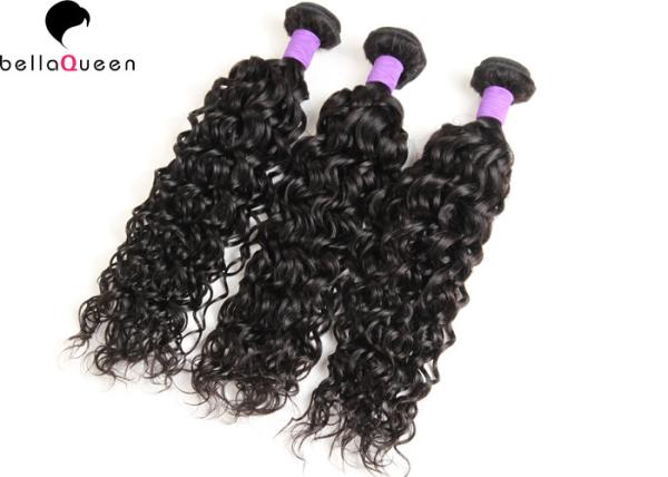 7A Grade Water Wave Indian Virgin Hair 100% Unprocessed No Shedding , Tangle