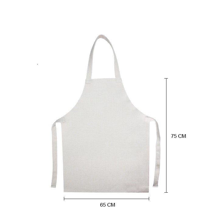 300G And 380G Sublimation Blank Linen Apron With Rolled Edge And Vertical Edge For Adult And Kids