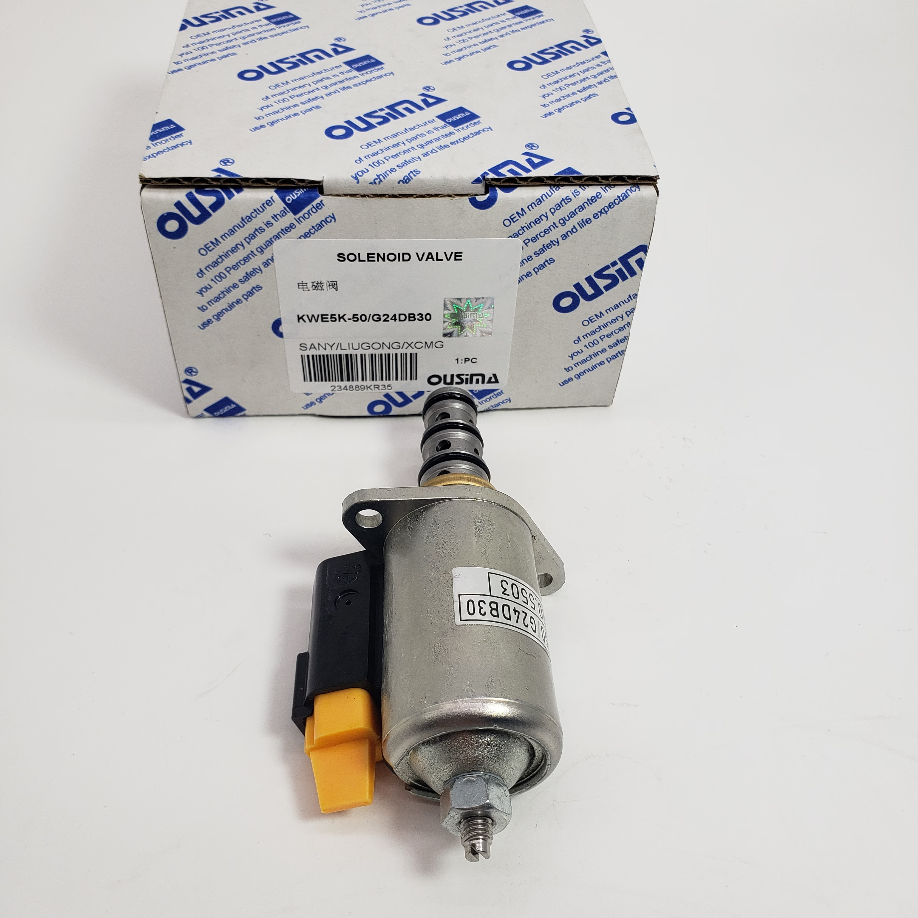 KWE5K-50/G24DB30 Excavator Solenoid Valve For Excavator LIUGONG SANY XCMG