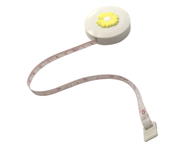 Cute Flower Tape Measure For Sewing Inches Round Tailor Souvenir