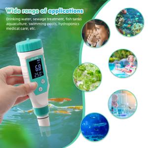 7 - In - 1 Water Quality Tester FAC/pH/ORP/Salinity/TDS/EC/Temp Meter For