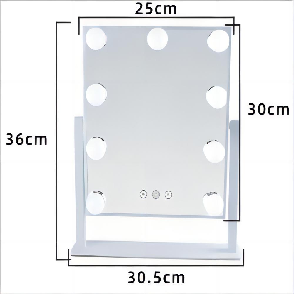 Portable Hollywood Makeup Vanity Light LED Cosmetic Mirror for Fashionable Home Decor
