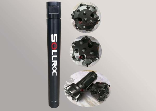 Black Color Down The Hole Hammer Drilling , Water Well Drilling Hammer Low Air
