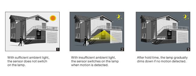 Ceiling Mounted Motion Sensor IP20 DC Motion Sensor Switching 12v Outdoor