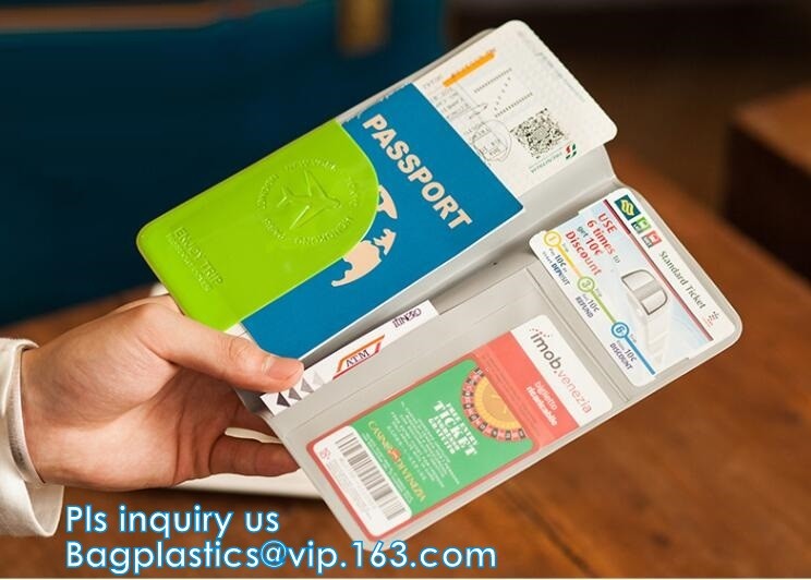 New Arrival Plastic PVC Passport cover, Fashion journey 3D PVC synthetic leather travel map passport cover, passport pac