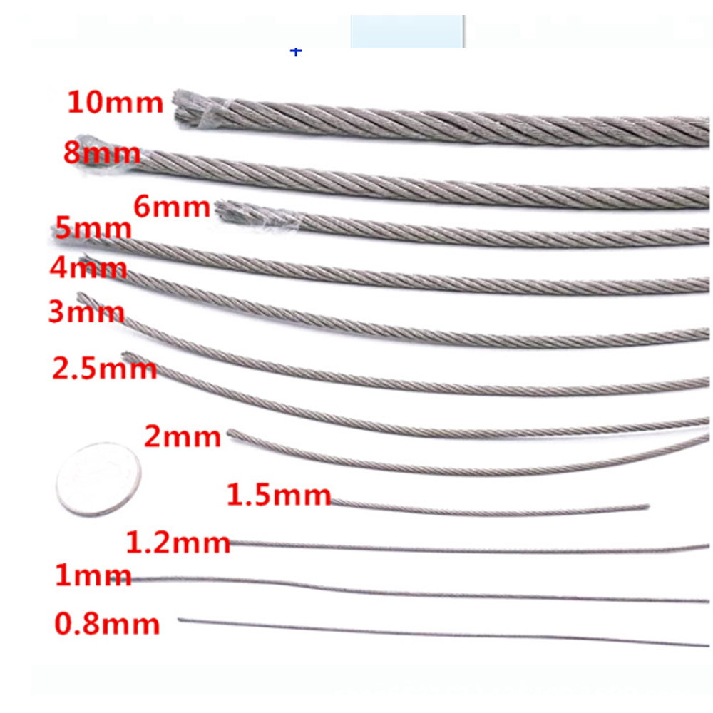 Grade High Carbon Steel 6*19 Wire Rope 3mm-16mm for Gym Equipment Cable Winch Hot Dip Galvanized/Electric Galvanized