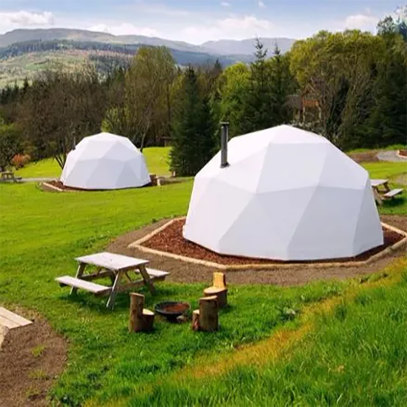 Hotel Decoration Inflatable Geodesic Dome Tent Luxury Waterproof