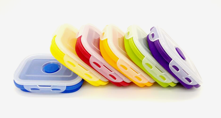 Food Warmer Heated Womens Food Rubber Storage Silicone Folding Lunch Box