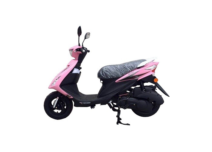 4 Stroke Gas Motor Scooter , Moped Motor Scooter Iron Muffler Hydraulic Shock