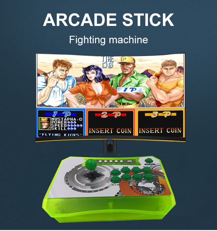 Pandora's Box Green Plastic Wireless Arcade Game Console