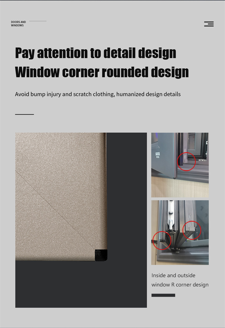 Stainless Steel Screen Netting Material Standard Aluminum Double Glazed Awning Windows