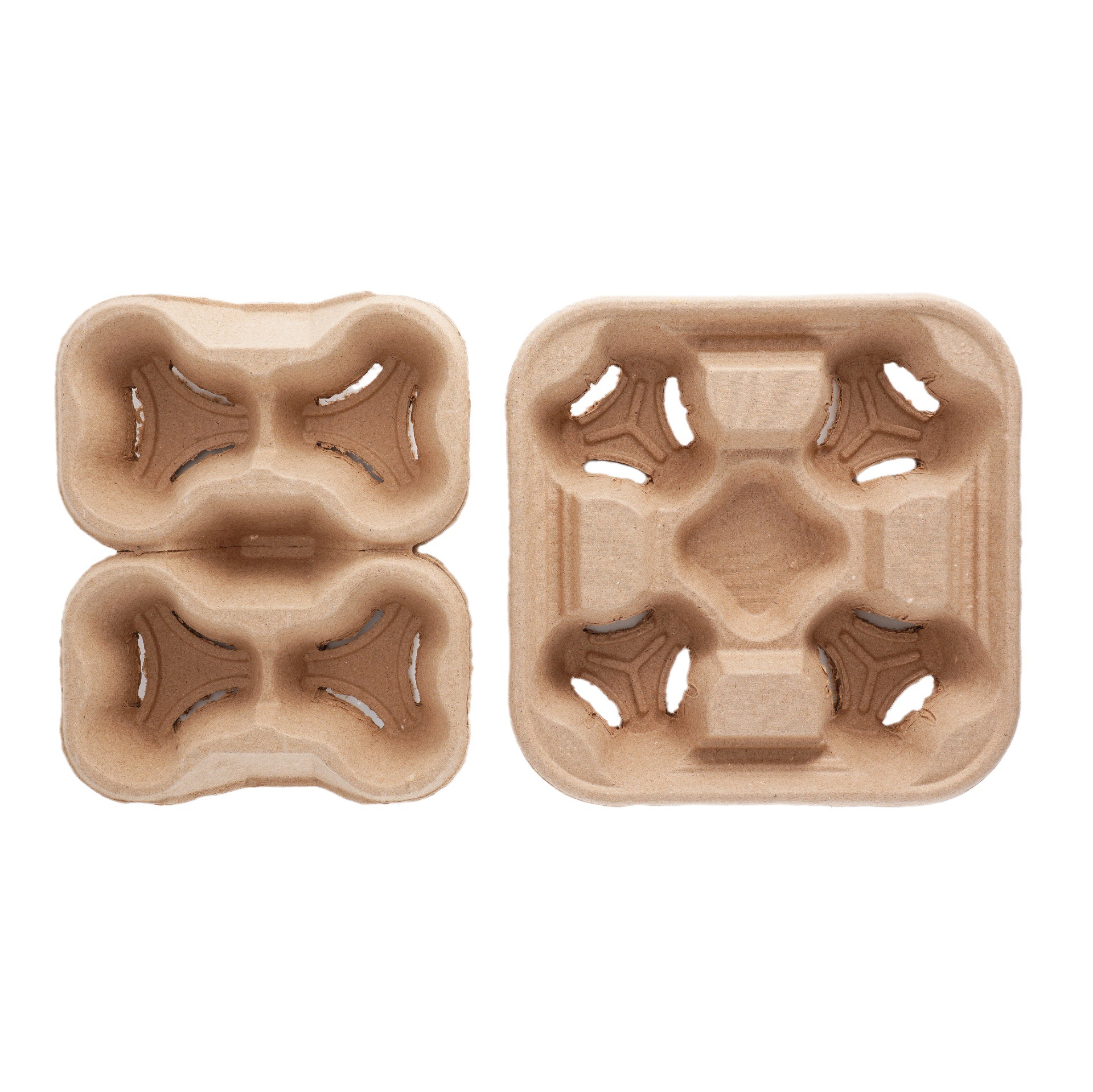 Biodegradable Blank Egg Cartons Bulk Pulp Lining Unbleached OEM
