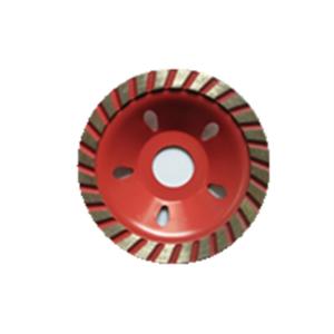 China Red Blue Sintered Turbo Diamond Cup Wheel Turbo Grinding Wheel For Granite on sale