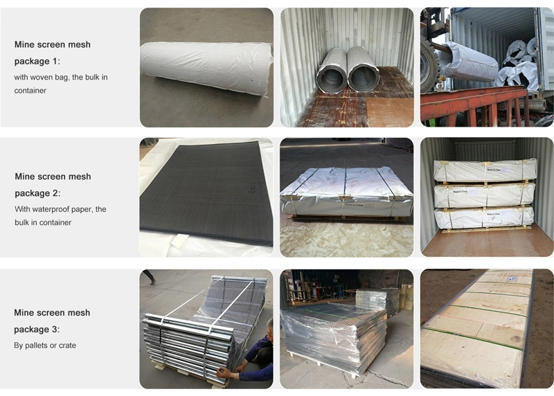 High Tensile 65 Mn Quarry Rock Crusher Crimped Wire Woven Screen Mesh for Vibrating