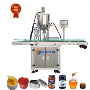 China Small Manufacturing Automatic Volumetric Piston Filling Machine for Shampoo Honey Cosmetic on sale