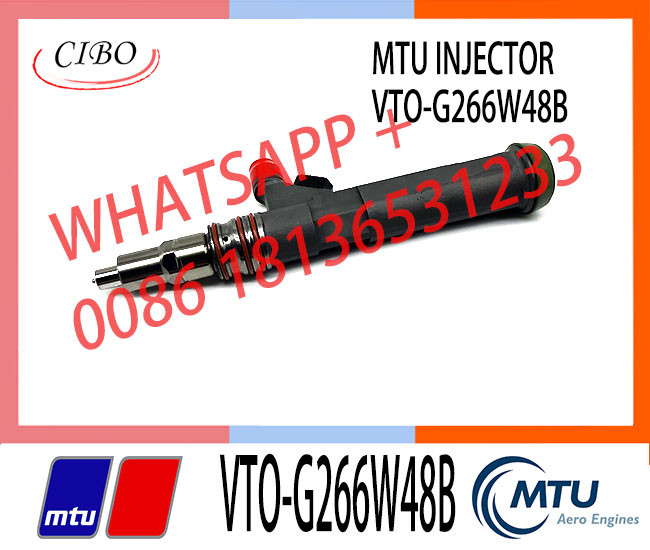 Remanufactured High Quality Diesel Fuel Engine Injector VTO-G266W48B X52407500024 for MTU 16V 4000
