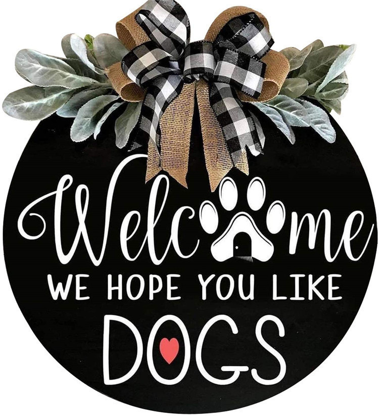 Wooden vintage Home welcome door hanger , Home Garden Decor