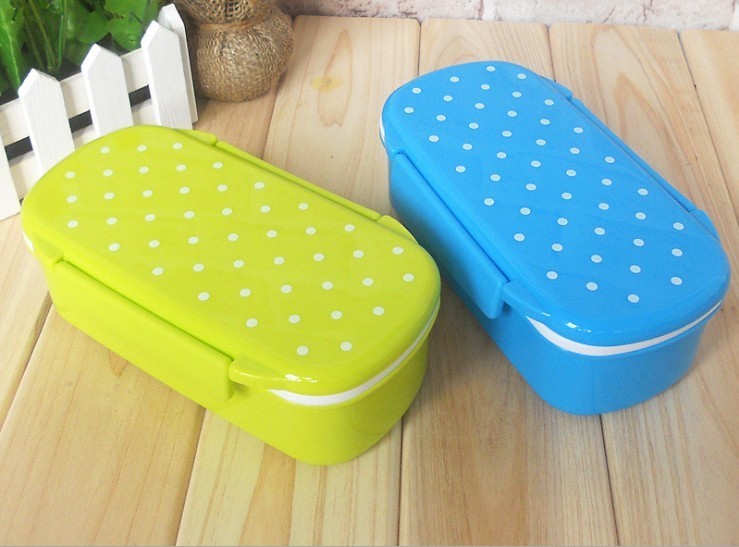 2 layer japanese lunch box plastic & red-green -yellow- lunch box & bins & square food carrier & lunch box for kid's