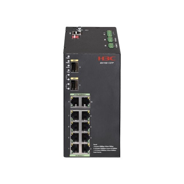 Quality H3C LS-IE4100-12TP-H1 Industrial Gigabit Switch with Dual Power for sale