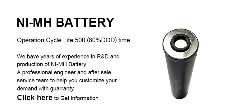 Custom Flashlight Battery Pack 3000mah 3.6v NiMh Rechargeable Battery