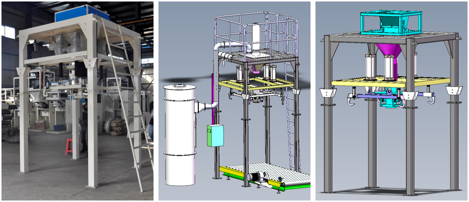 500~2000kg Auto Granule Jumbo Bag Packing Machine For Chemical