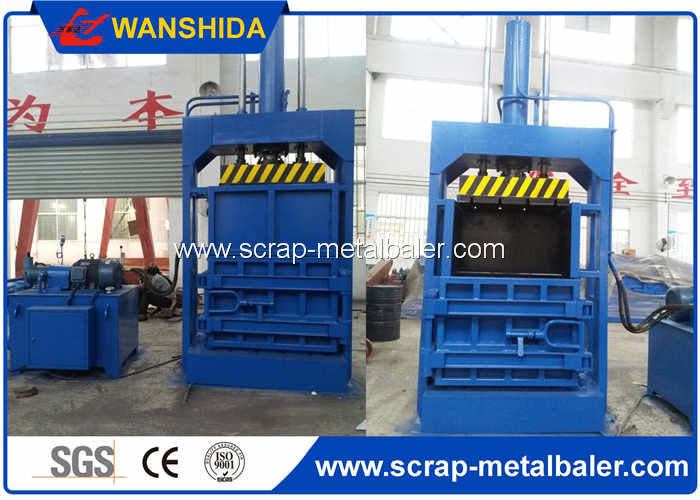 High Performance Cardboard Baling Machines , Vertical Balers For Cardboard